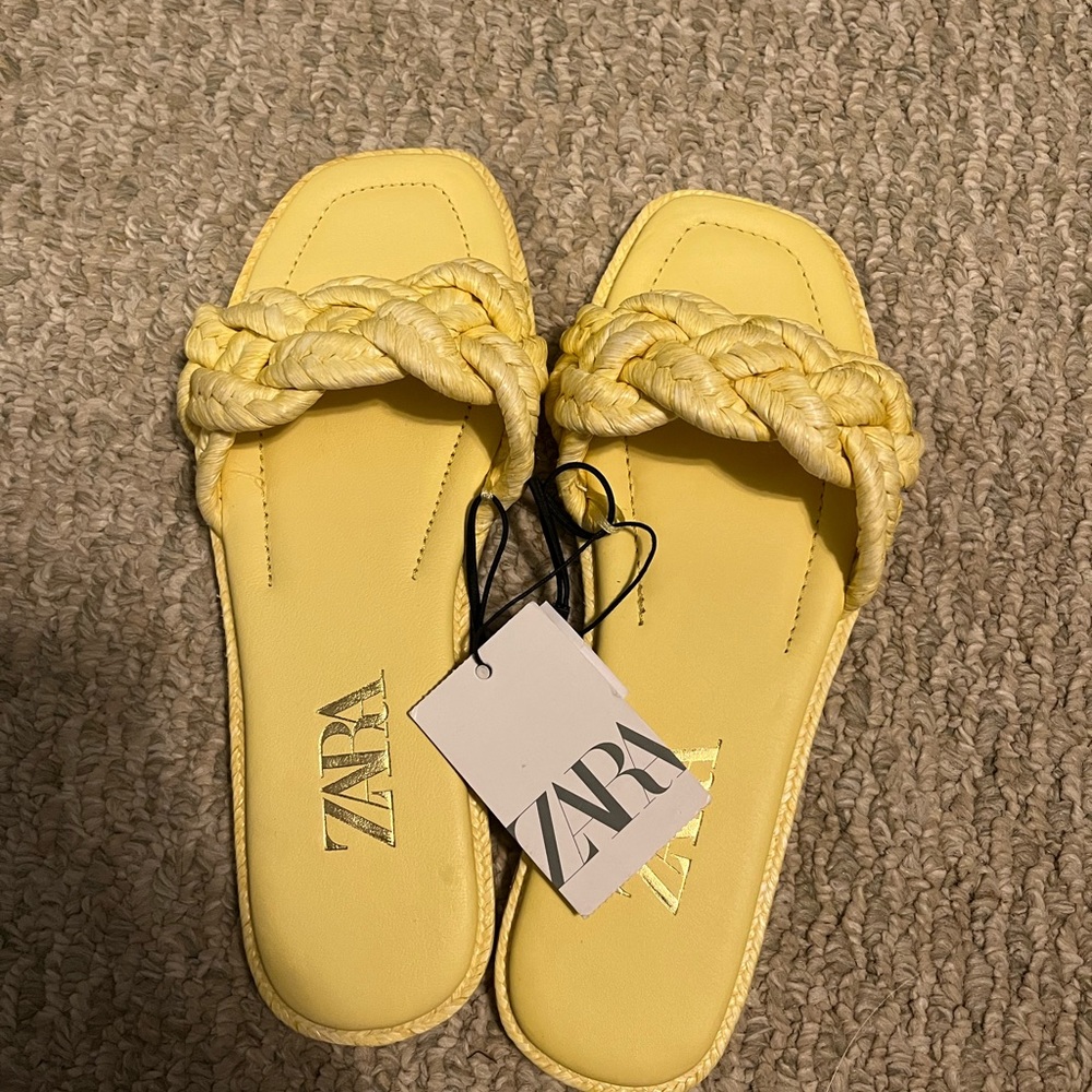 Zara slip on sandals